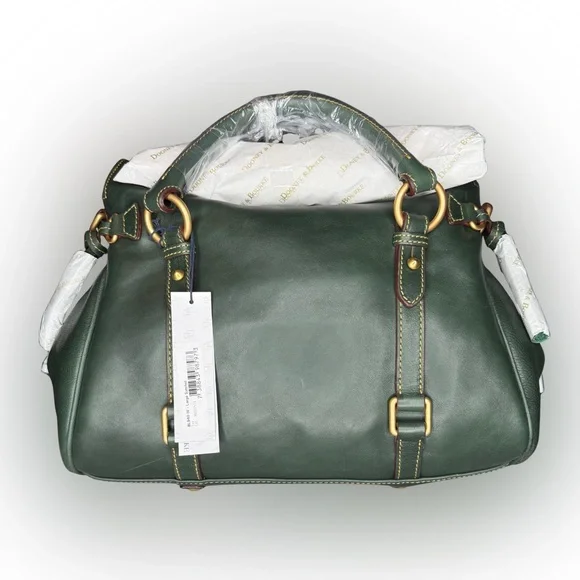 Dooney & Bourke Large Florentine Satchel in Ivy (Rare Color) - Picture 3 of 6